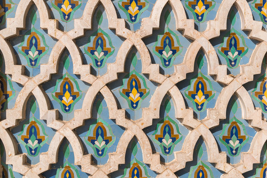 Mosaic detail - Hassan II Mosque - Casablanca - Best of Morocco
