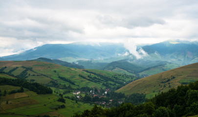 Landscape in the Ukrainian Carpathians