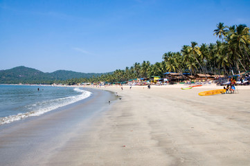 Fototapeta na wymiar Paradise Beach Palolem, India, Goa.
