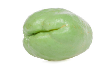 Chayote isolated on white background