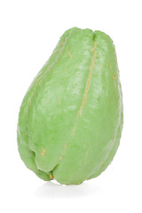 Chayote isolated on white background