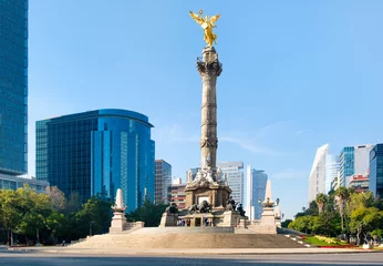 Fotobehang De engel van de onafhankelijkheid, een symbool van Mexico-Stad © kmiragaya