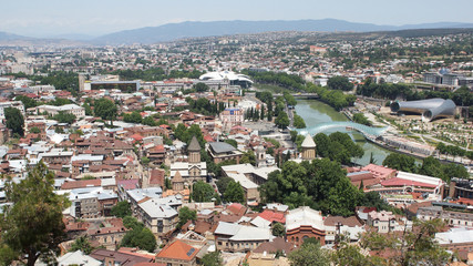 Fototapeta premium Panorama von Tbilissi, Georgien, Europa