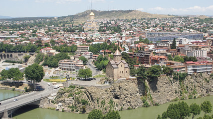 Fototapeta na wymiar Panorama von Tbilissi, Georgien, Europa