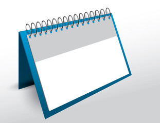 3d vector blank calendar with copy-space