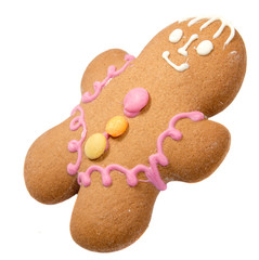 traditional  gingerbread isolated on white background