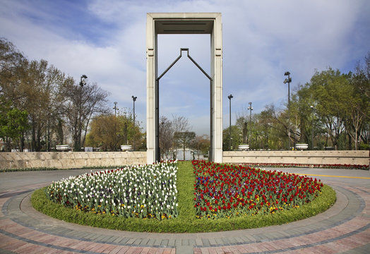 Genclik park in Ankara. Turkey