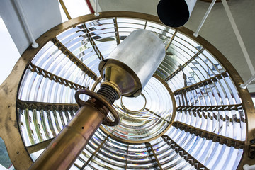 Inside of a lighthouse light © jfjacobsz