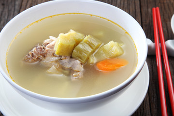 bitter gourd with pork rib soup