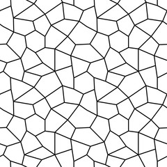 Vector seamless pattern. Modern stylish texture. The geometric pattern of irregularly shaped pieces.