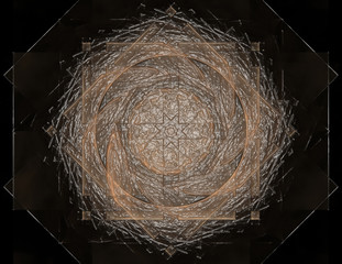 Geometry of Space series. Visually attractive backdrop made of c