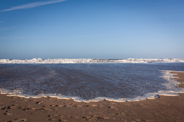 Windy beach in The Hague