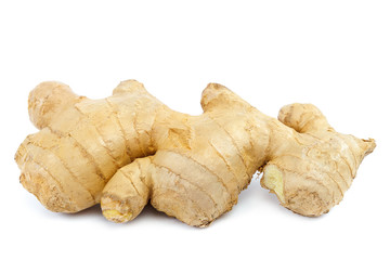 Ginger root isolated on a white background