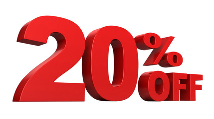 20 Percent off