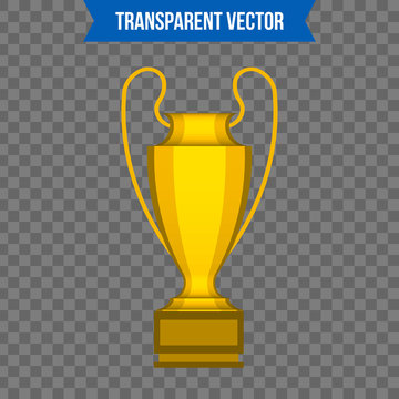 Abstract creative trophy cup. Isolated mockup on background. Isometric 3D style template. For web and mobile app clipart art. Concept idea design element. Vector illustration infographics theme
