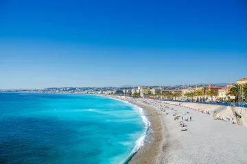 Papier Peint photo Lavable Nice View of Nice, mediterranean resort, Cote d'Azur, France