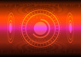 Abstract digital technology color background.