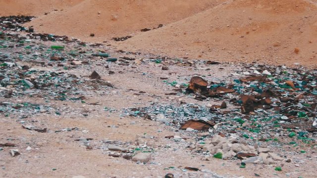 Garbage in the Desert of Egypt