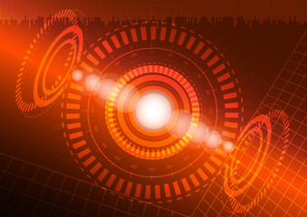 Abstract digital technology color background.