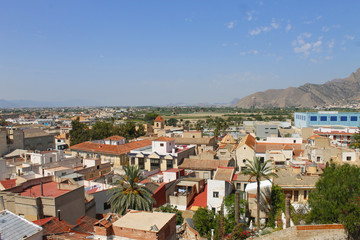Fototapeta na wymiar Vista aérea de Orihuela, Alicante
