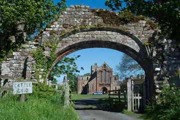 Lanercost Priory in near Hadrians wall in the border district. Half ruin and half church