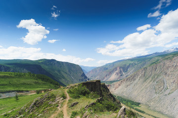 Fototapeta na wymiar landscape with mountains. Republic Altay