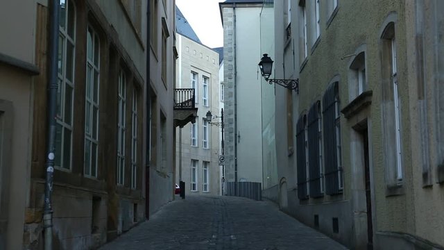 Very narrow streets of Europe: Luxembourg City