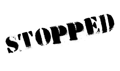 Stopped rubber stamp. Grunge design with dust scratches. Effects can be easily removed for a clean, crisp look. Color is easily changed.