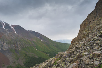 Fototapeta na wymiar landscape with mountains. Republic Altay
