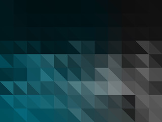 Vector abstract background of blue and grey triangles