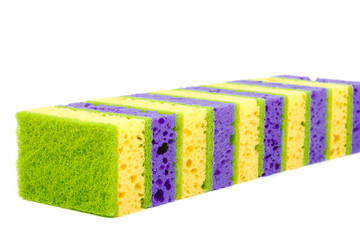 Fototapeta na wymiar Sponges isolated on the a white background