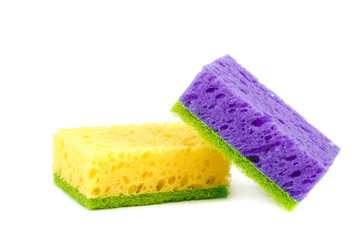 Sponges isolated on the a white background