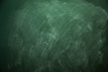 Blank green chalkboard
