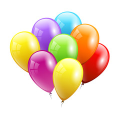 Festive Balloons . Vector illustration