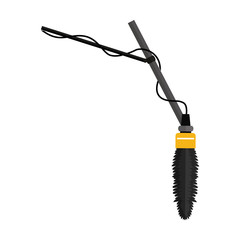 microphone stand with grid shaped brush vector illustration