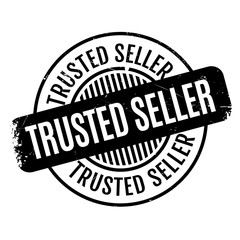 Trusted Seller rubber stamp. Grunge design with dust scratches. Effects can be easily removed for a clean, crisp look. Color is easily changed.