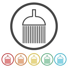 Shower Flat simple modern illustration