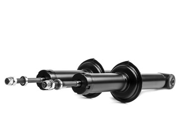 Suspension Strut car isolated on white background