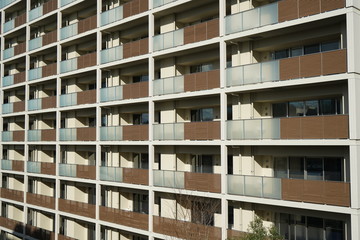 condo, tokyo, condominium, city, apartment, no people, residential building,exterior, clear sky, 