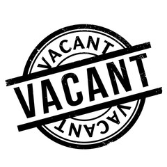 Vacant rubber stamp. Grunge design with dust scratches. Effects can be easily removed for a clean, crisp look. Color is easily changed.