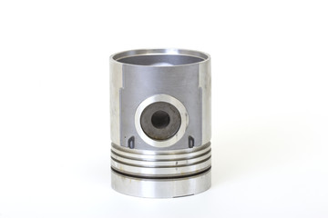 auto piston parts white background isolated