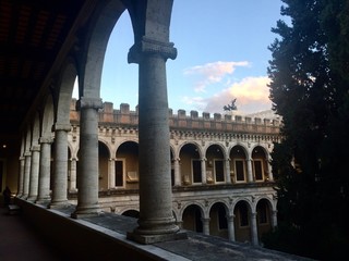 Fototapeta na wymiar Roma, cortile interno di palazzo Vanezia