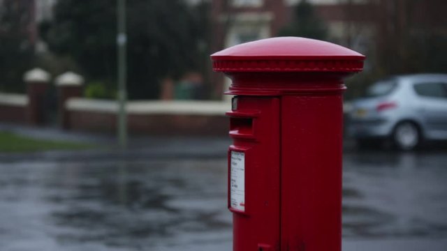 Traditional English Red Post Box