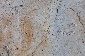 Concrete surface with rust