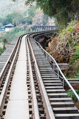 Fototapeta premium Death Railway in Kanchanaburi province-4