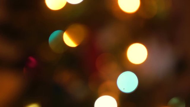 Boke of garland on a Christmas tree