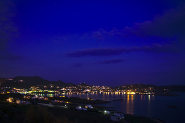 Fototapeta na wymiar Beautiful Finikas village in the evening. Greek travel destinations..
