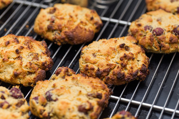 baked raspberry cookies
