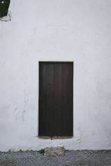 Obraz na płótnie Canvas Einfacher Eingang, Türe in Süd-Portugal Algarve