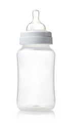 empty plastic baby bottle